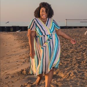 Lane Bryant Faux Wrap Dress